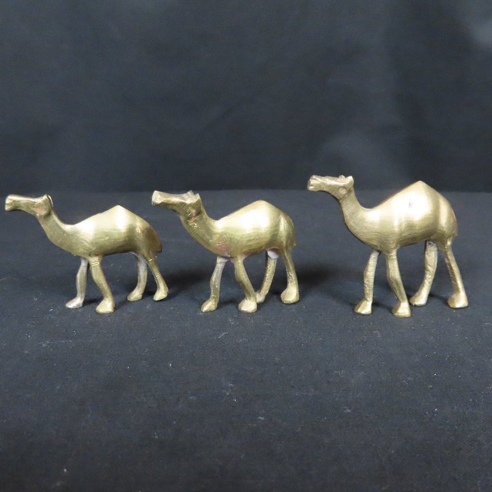 Small Brass Camels